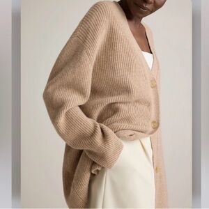 Quince 100% cashmere tan sweater